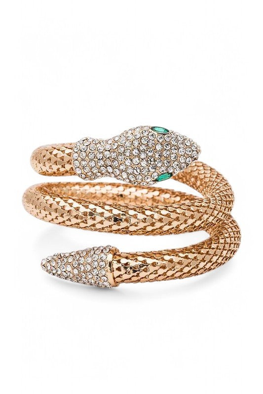 Crystal Snake Wrap Around Bracelet