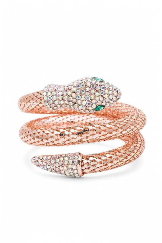 Crystal Snake Wrap Around Bracelet