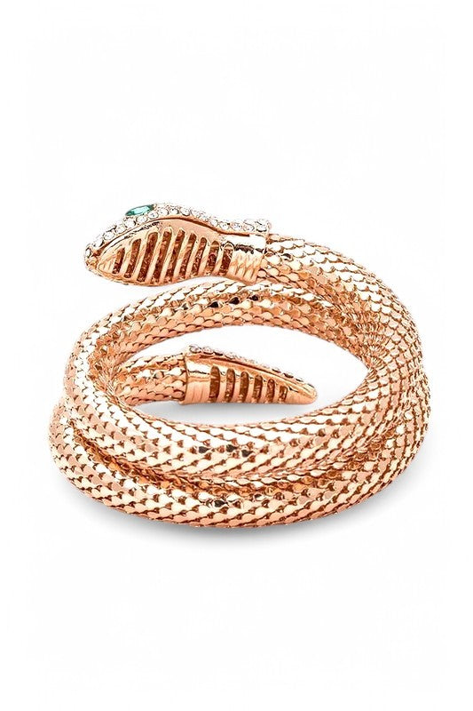 Crystal Snake Wrap Around Bracelet