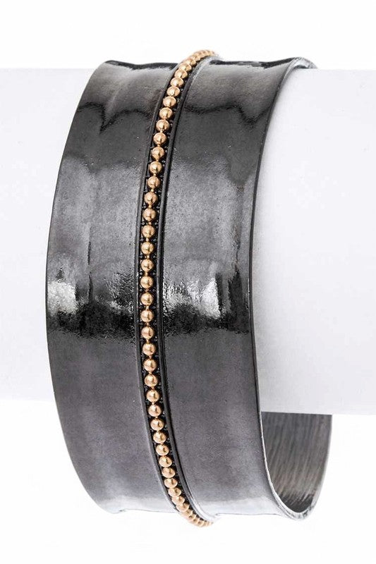 2 Tone Matte Finish Adjustable Open Cuff