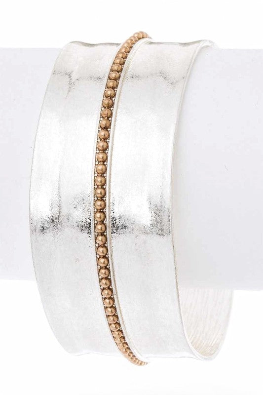 2 Tone Matte Finish Adjustable Open Cuff