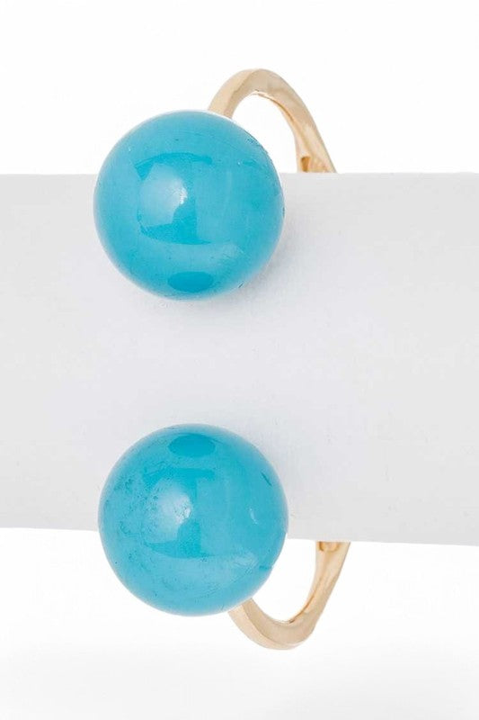 Oversize Beads Iconic Hinged Bangle