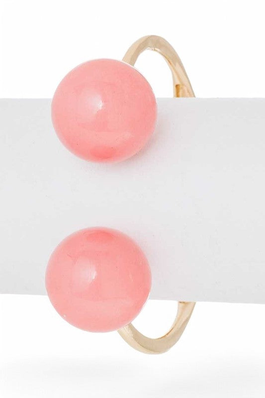 Oversize Beads Iconic Hinged Bangle