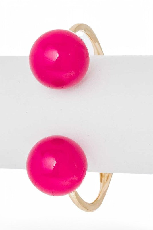 Oversize Beads Iconic Hinged Bangle