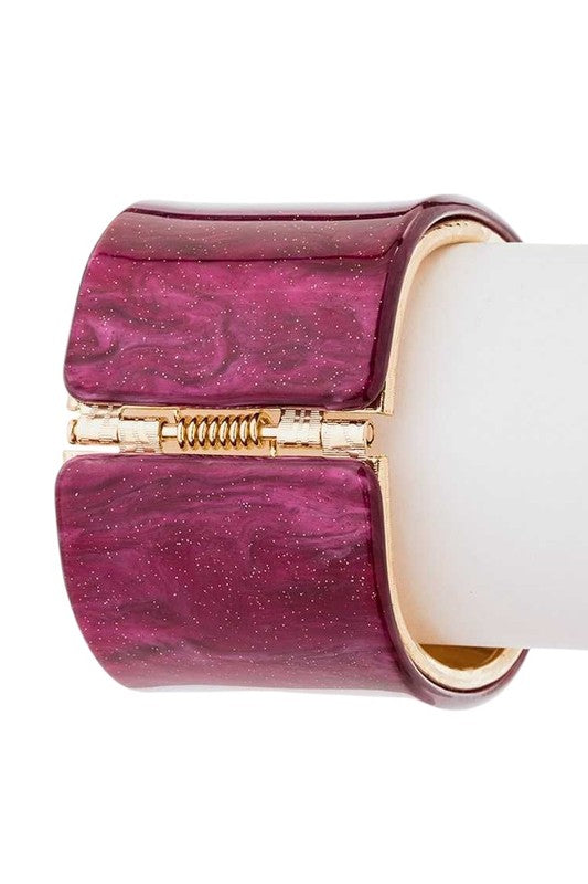 Glitter Effect Iconic Hinged Bangle
