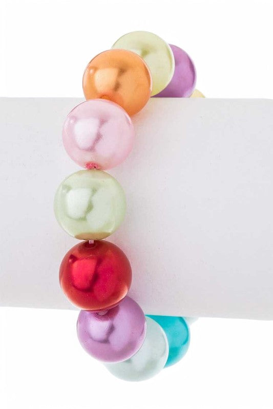 Large Pearl Elastic Bracelet