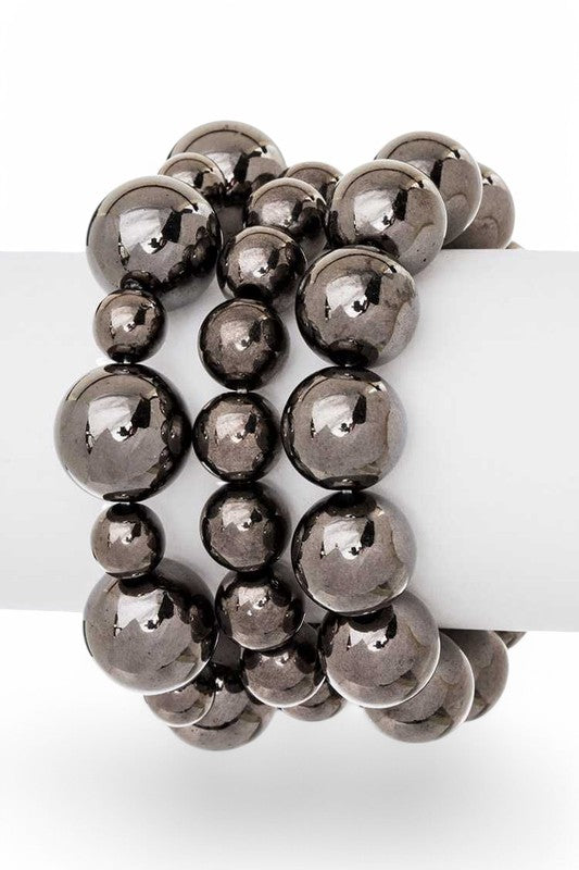 Mix Pearl Stretch Bracelet Set