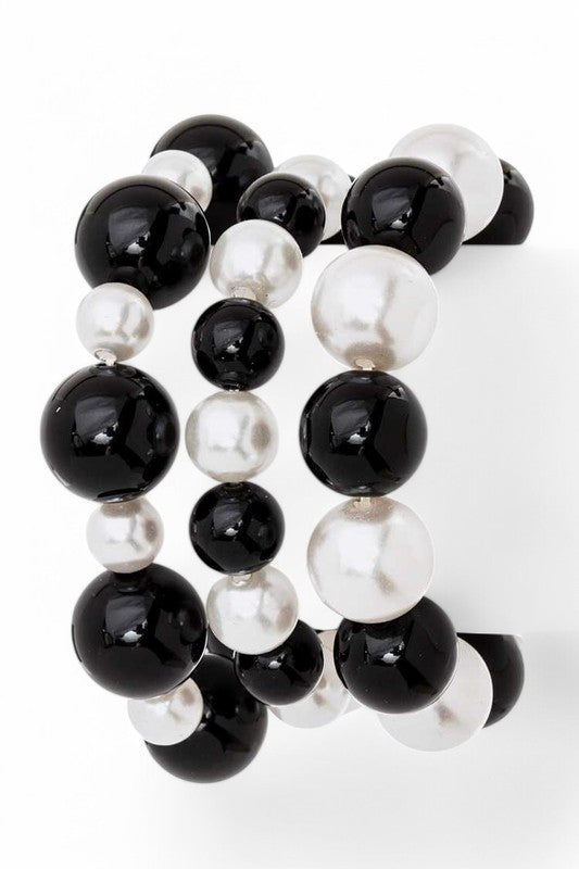 Mix Pearl Stretch Bracelet Set