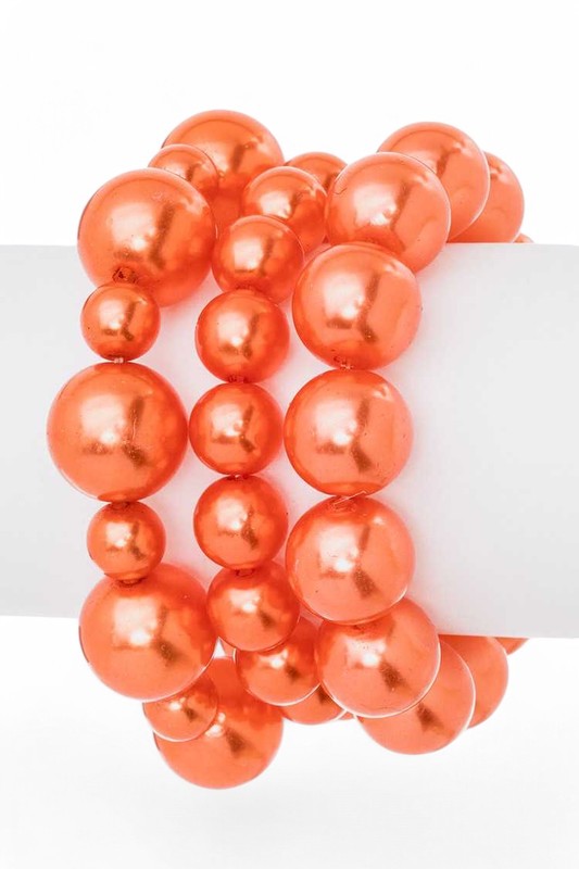 Mix Pearl Stretch Bracelet Set