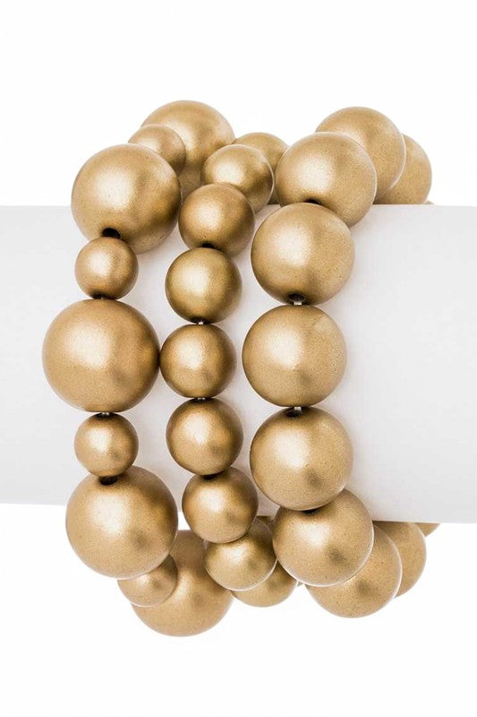 Mix Pearl Stretch Bracelet Set