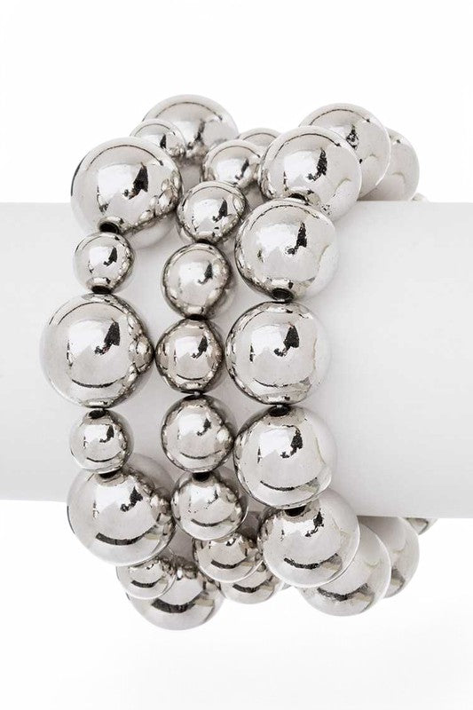 Mix Pearl Stretch Bracelet Set