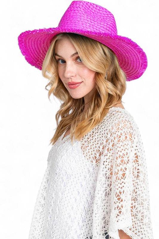 Crochet Straw Cowboy Hat