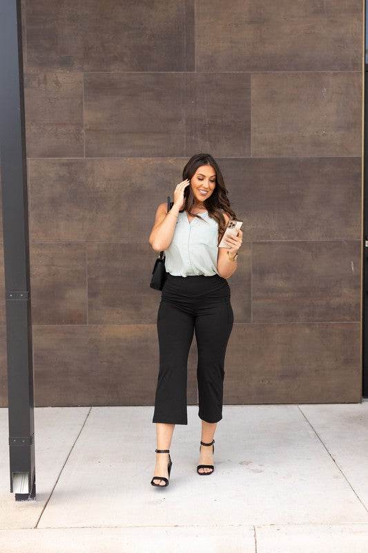 The Faith Tummy Control Gaucho Pants