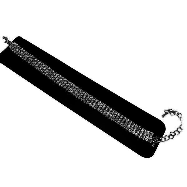 2.5mm 4 Fixed Row CZ Bracelet