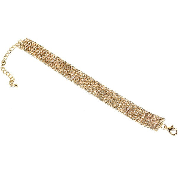 2.5mm 6 Fixed Row CZ Bracelet