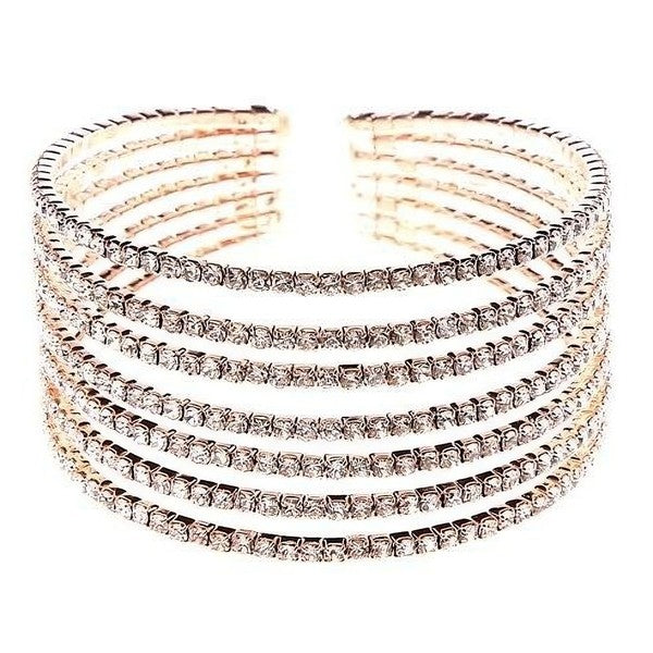 7 Row Split Spring Bracelet