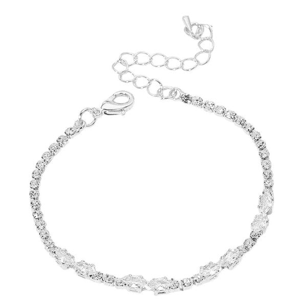 Simple Modern Single Line CZ Bracelet
