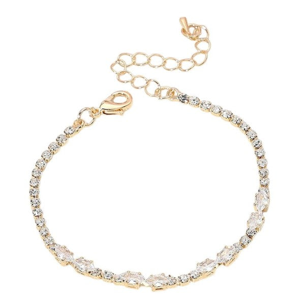 Simple Modern Single Line CZ Bracelet