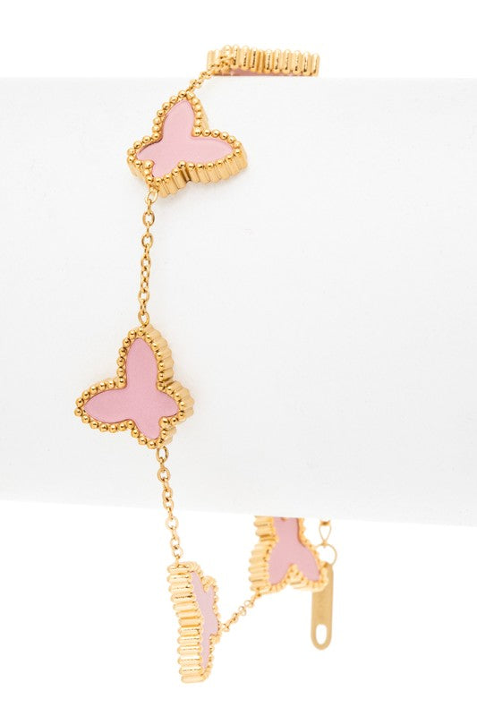 Butterfly Stainless Steel Bracelet