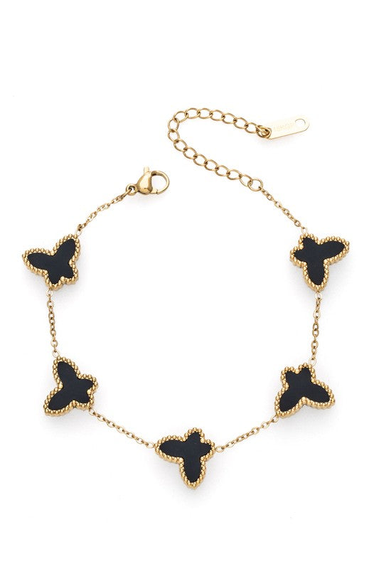 Butterfly Stainless Steel Bracelet