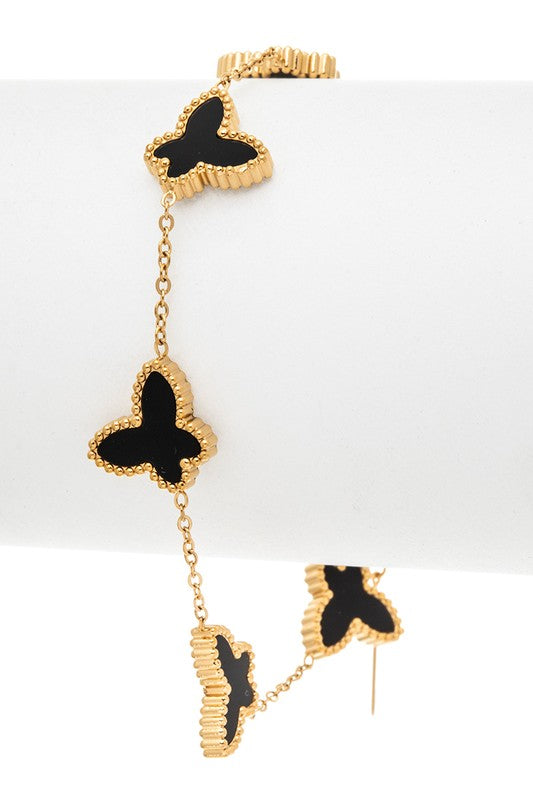 Butterfly Stainless Steel Bracelet