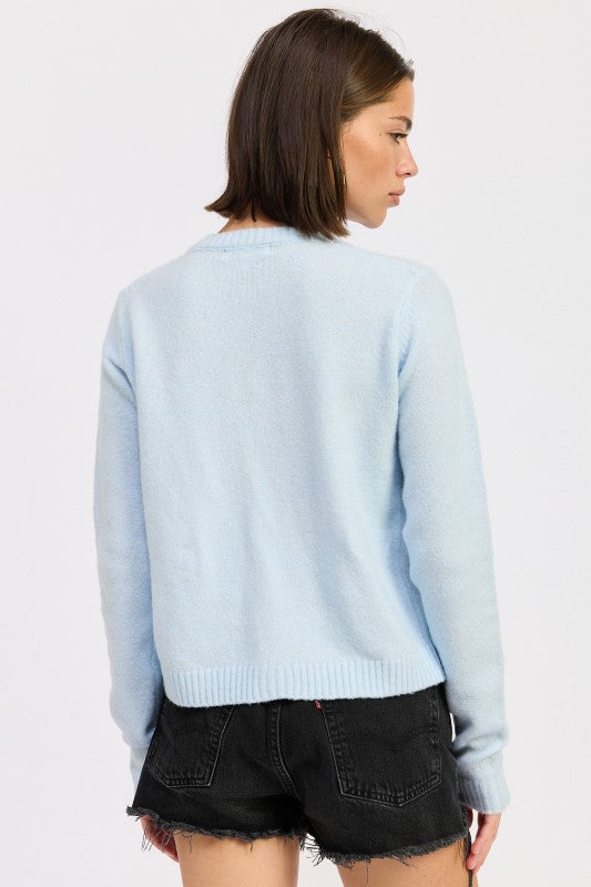 FITTED BUTTON UP CARDIGAN