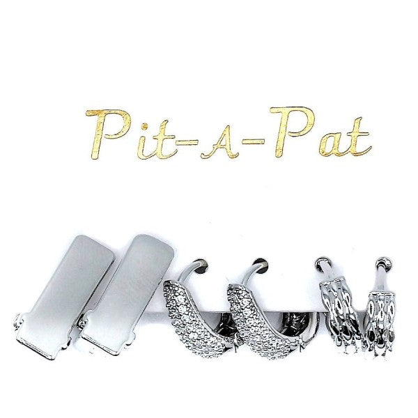 3 Pair Crystal Circle Bar Mini Hoop Earrings