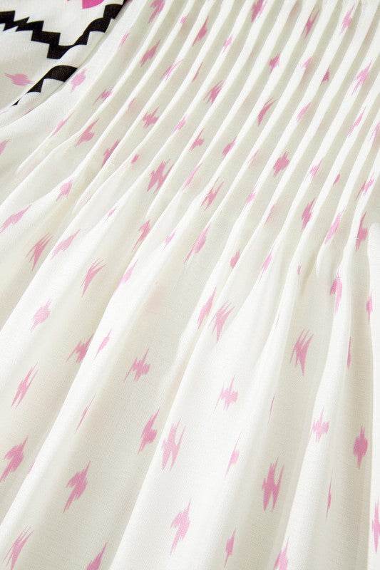Ivory angel sleeve mini dress