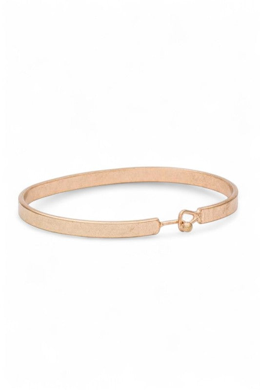 BLESSED Engraved Hook Bangle