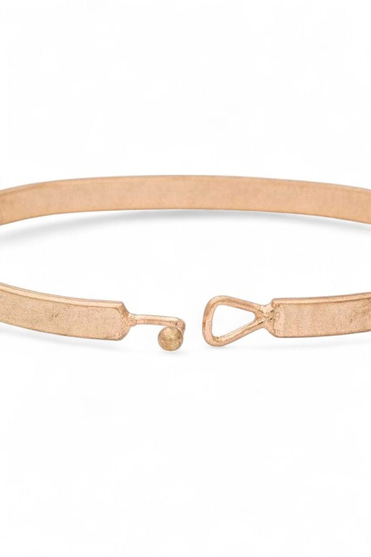 HOPE Engraved Hook Bangle