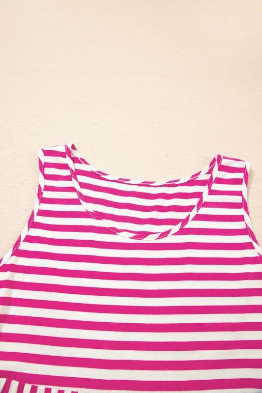 Cotton Pink Blue Multi Way Dress