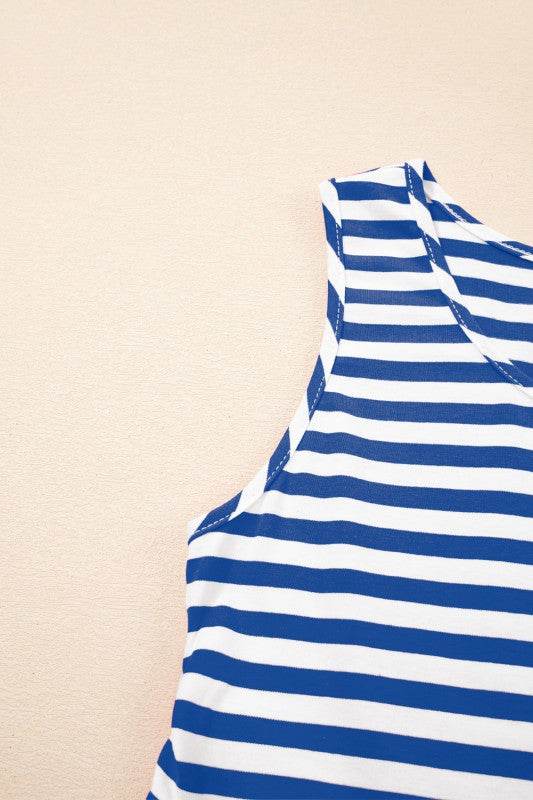 Cotton Pink Blue Multi Way Dress