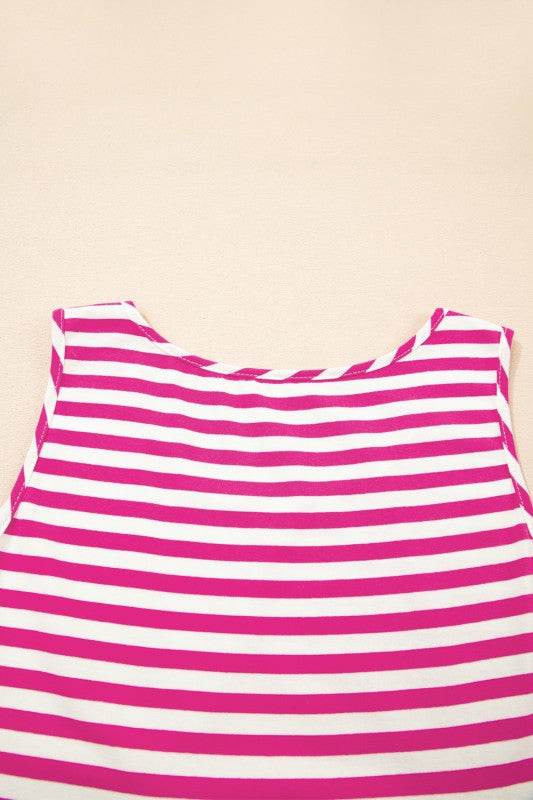Cotton Pink Blue Multi Way Dress