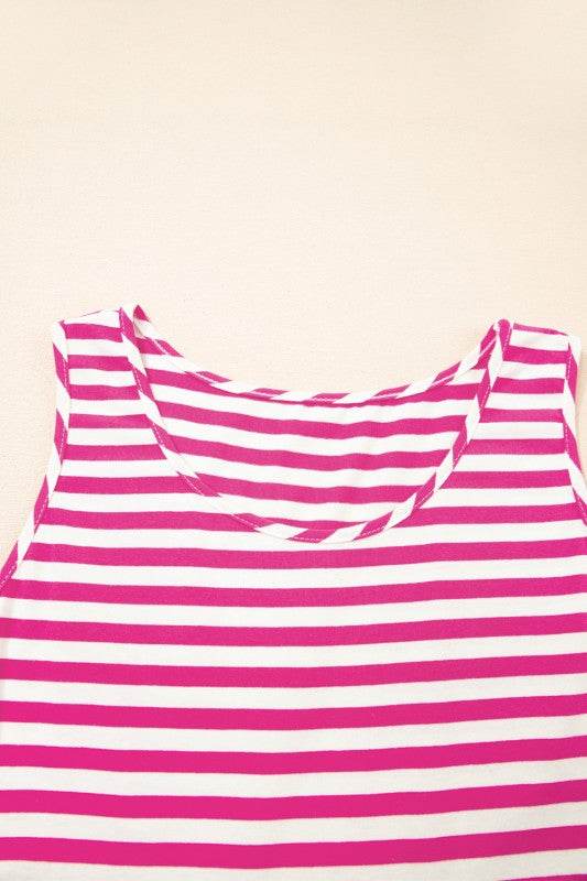 Cotton Pink Blue Multi Way Dress