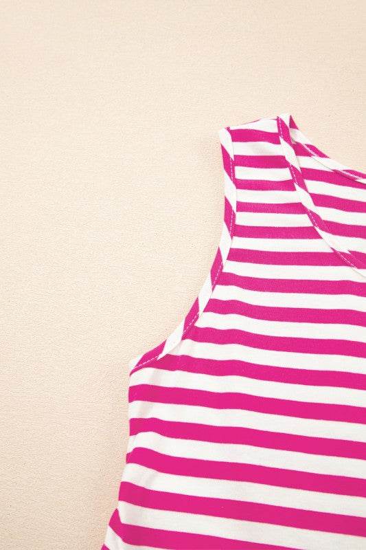 Cotton Pink Blue Multi Way Dress