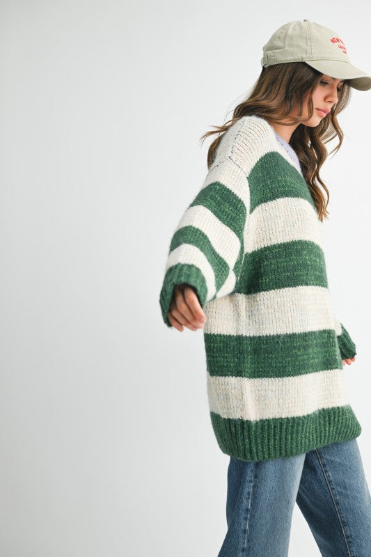 Oversized Striped Sweater