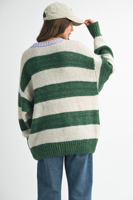 Oversized Striped Sweater