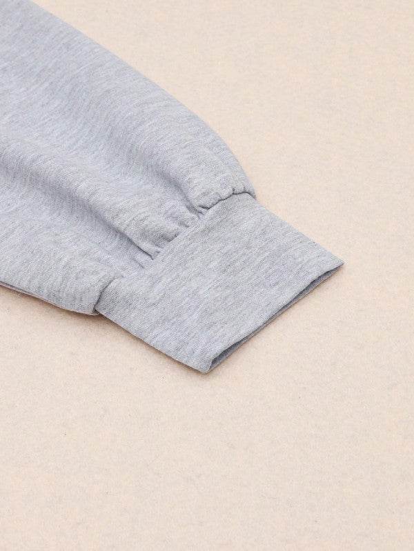 Cotton Stitching Irregular Hem Block  Pullover