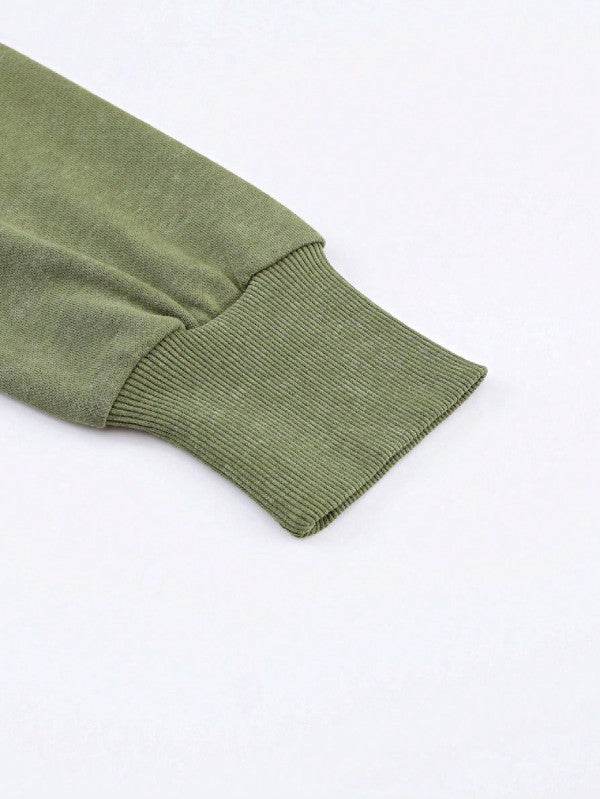 Cotton Acid Mineral Drop Shoulder Relax Sweatshirt