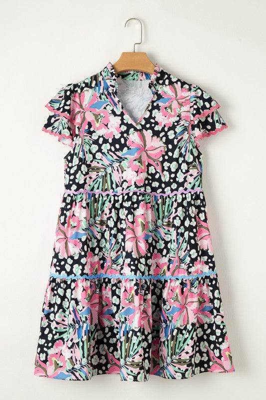 Floral Tiered Dress