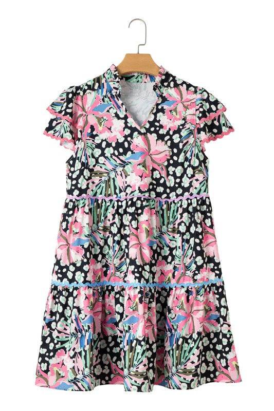 Floral Tiered Dress