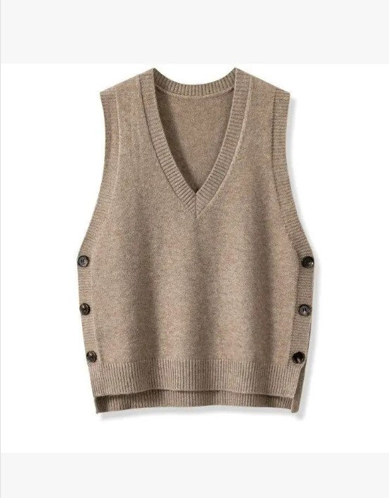 Women's Spring/Fall  V-Neck Knit Vest