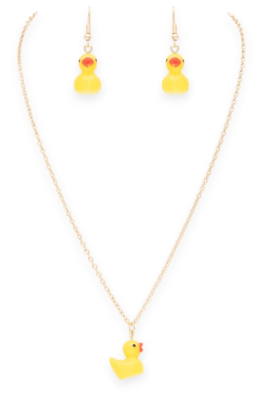 Iconic Duckling Pendant Necklace Set