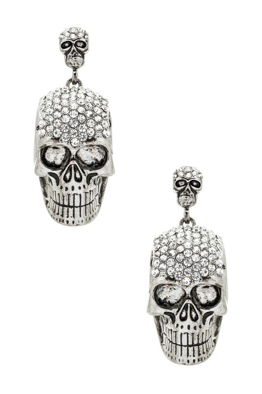Crystal Skull Iconic Earrings