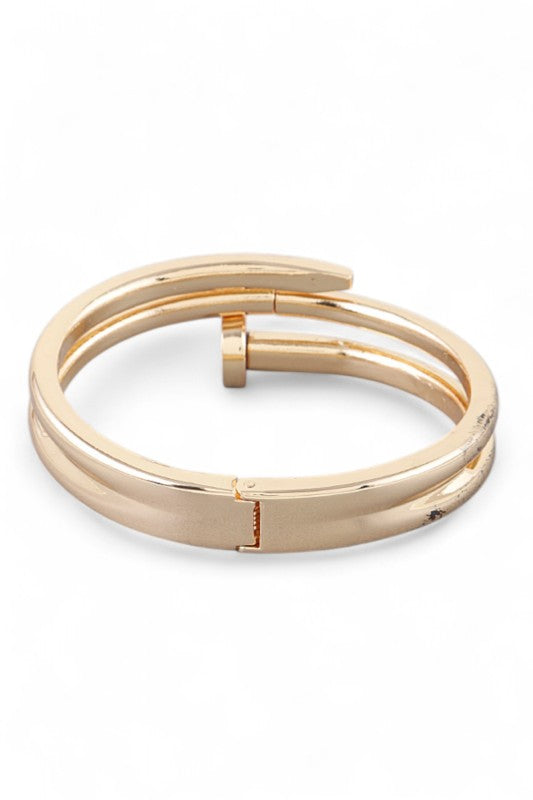 Shiny Nail Iconic Hinged Bangle