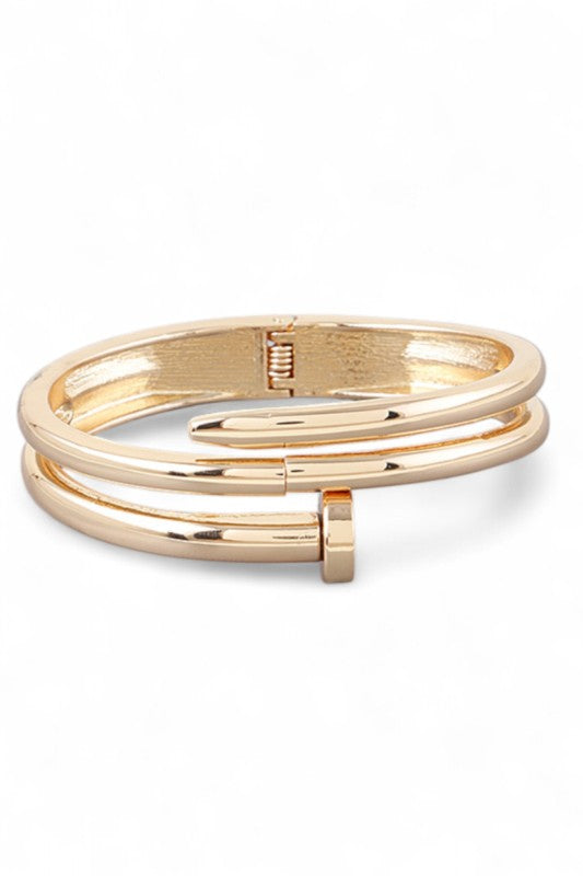 Shiny Nail Iconic Hinged Bangle