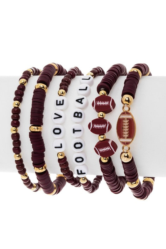 Love Football Bracelet Set