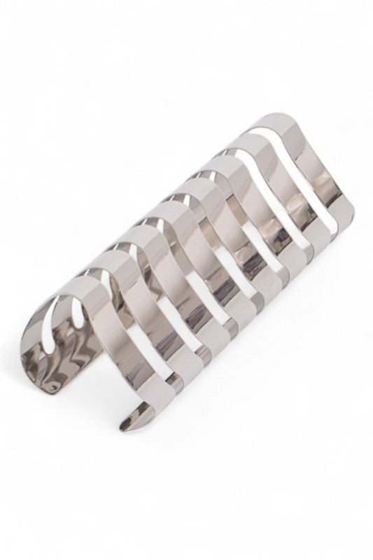 Chevron Cutout Iconic Oversized Cuff