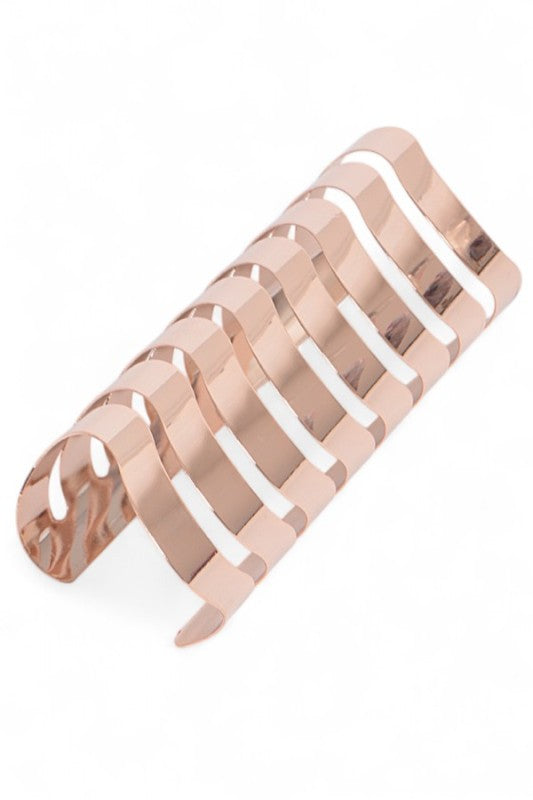 Chevron Cutout Iconic Oversized Cuff