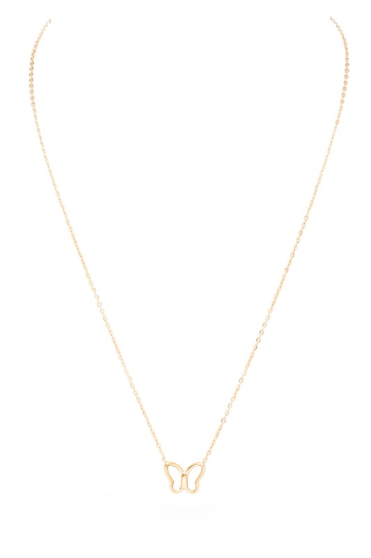 MOP Petite Butterfly Pendant Necklace